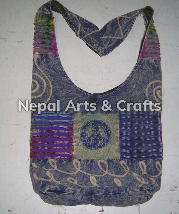 Cotton Peace Sign Bag
