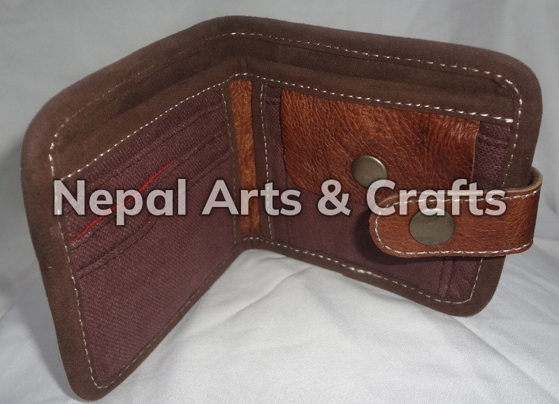 Cotton & Leather Wallet