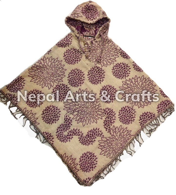 flower design poncho