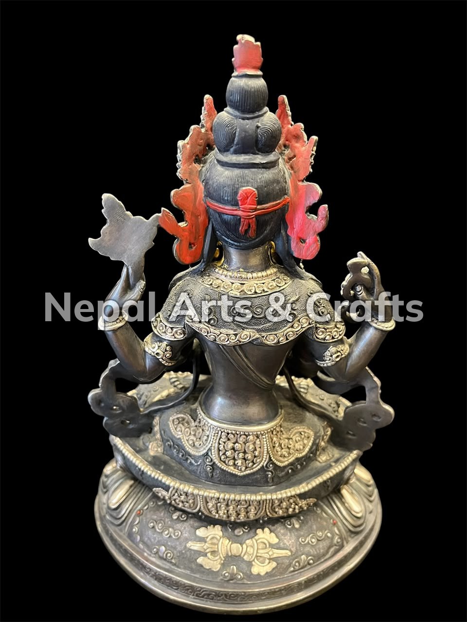 Copper Silver Chenrezig Statue
