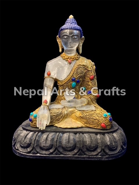 handmade copper shakyamuni buddha statue